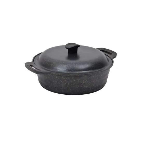 NURGAZ Granit Döküm Kamp Tenceresi 28 cm (NG 178)