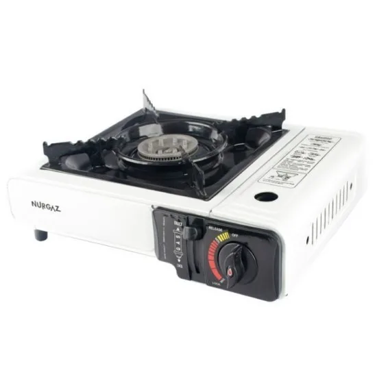 NURGAZ NG 501 Tekli Portatif Kamp Ocağı (Beyaz)