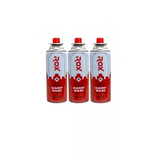 ROX Kamp Ocak Gazı Valfli Kartuş 227gr - 3 Adet