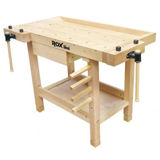 Rox Wood 0111 İki Mengeneli Hobi Ahşap Oyma Marangoz Çalışma Tezgahı 106 cm