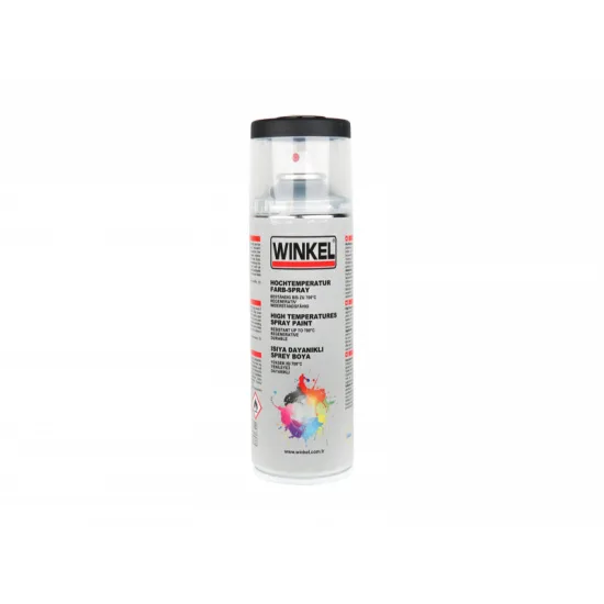 WINKEL Yüksek Isıya Dayanıklı Siyah Sprey Boya (9005HT)