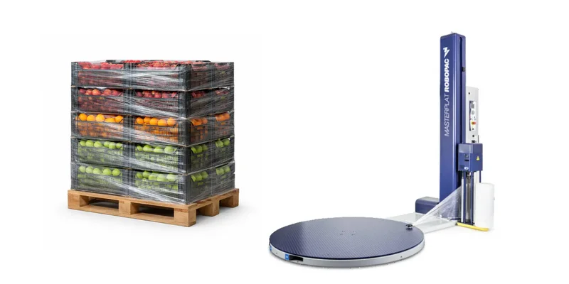 Robopac Masterplat Tablalı Üstten Baskılı Streç Makinesi