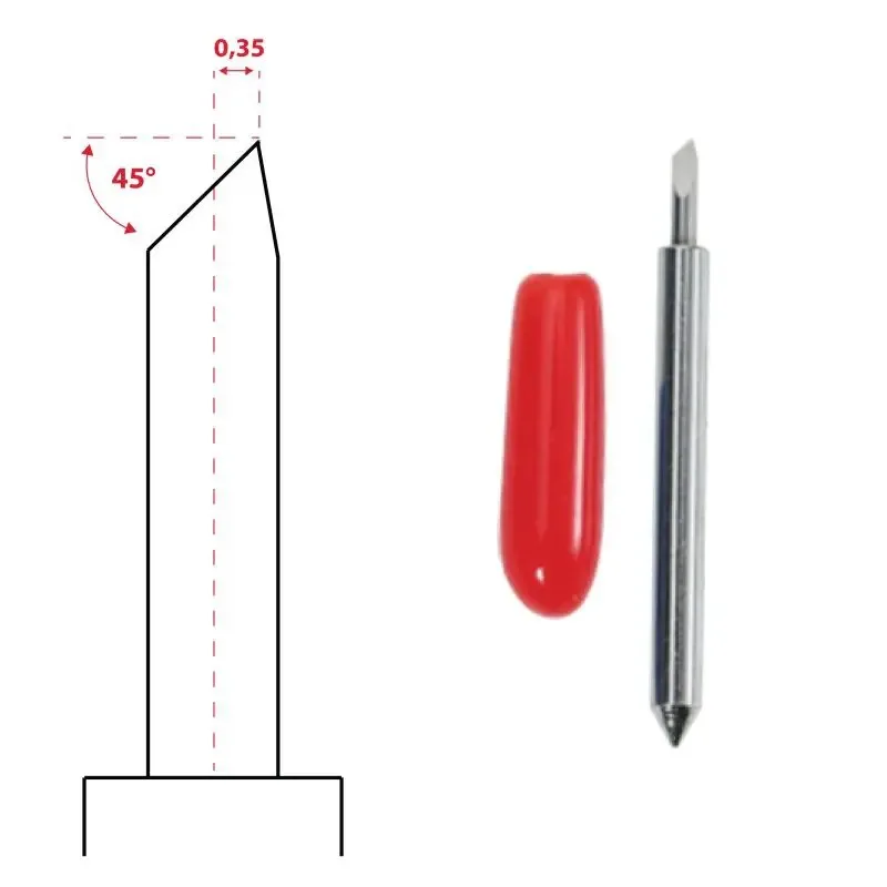 45 Derece Plotter Bıçağı