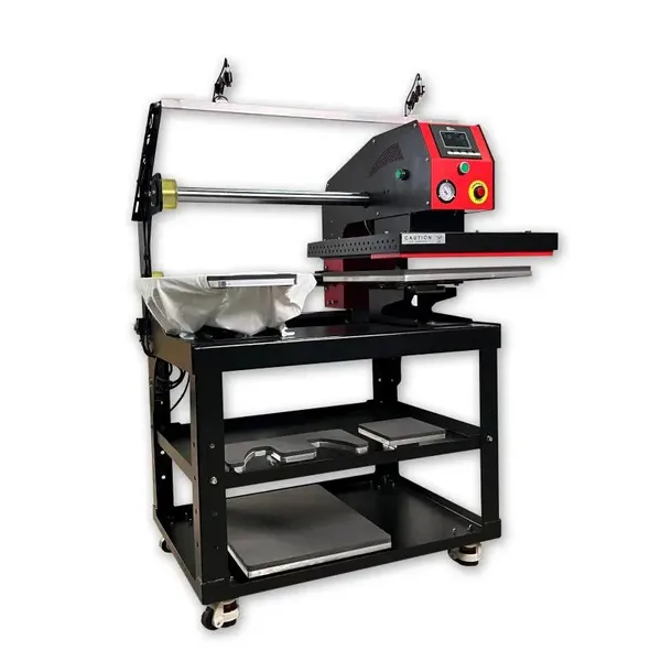 Printec Pnömatik X Çift Değişebilir Tablalı Otomatik Transfer Presi