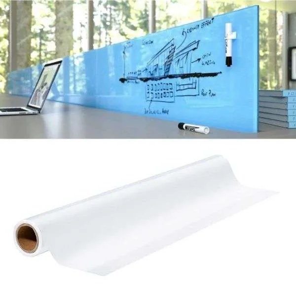 Printec® Yapışkanlı Şeffaf Yazı Tahtası Folyosu (Beyaz Tahta)