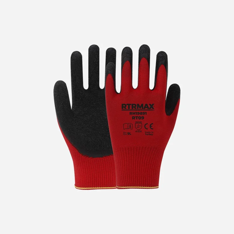 Latex Kaplı Polyester Eldiven
