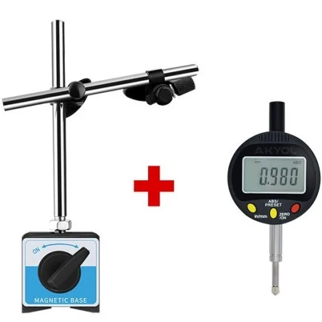 Dasqua 5111-1005 Kulaklı Analog Komparatör Saati | 0-10 mm / 0.01 mm