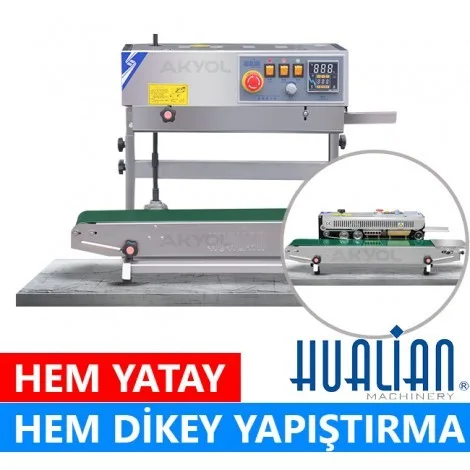 Hualian FRP-810II Dikey Yürüyen İnkjet Baskılı Otomatik Folyo ve Poşet Yapıştırma Makinası