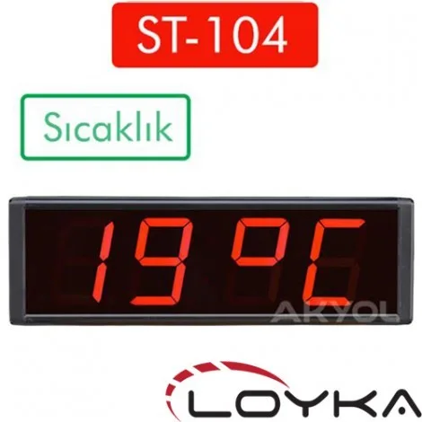 Huato HE318B Büyük LED Ekranlı Dijital Saat, Sıcaklık ve Nem Göstergesi