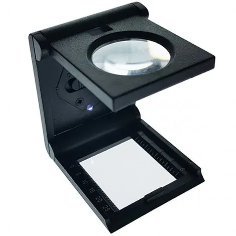 İnsize 7515-10 Katlanır El Tipi Işıklı Lup 10X