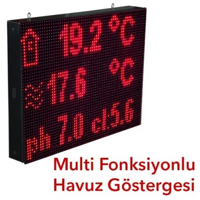 Loyka Kapalı Mekan Havuz Suyu Sıcaklık Ölçer '10CM Yazı Yüksekliği'