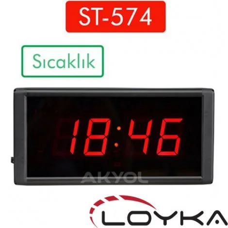 Loyka STN-104 Sıcaklık+Nem+Saat