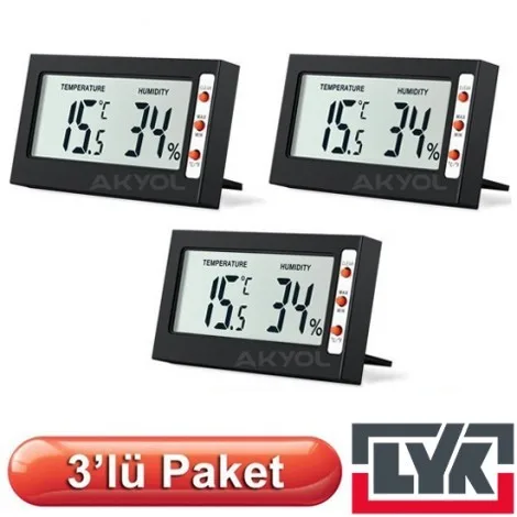 OEM H220 İç Ortam Sıcaklık ve Nem | Dış Ortam Sıcaklık Ölçer HTC-2