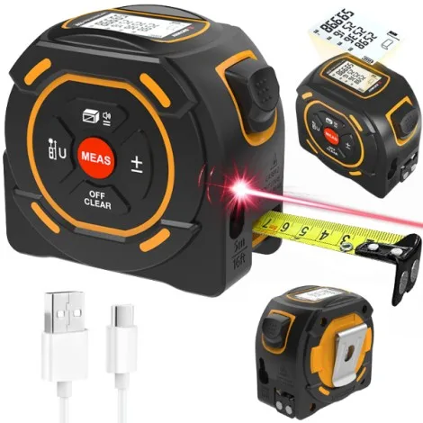 SW-6100GT Duvar Metal-Ahşap Dedektörü & Lazer Mesafe Ölçer 120M