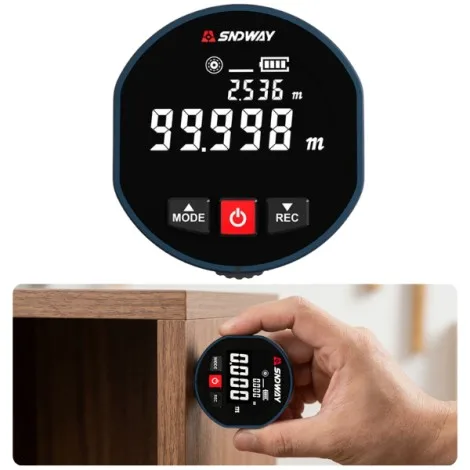 SW-80GQ Yeşil Lazerli 80 Metre Kameralı Lazermetre | Şarjlı ve IP68 Korumalı