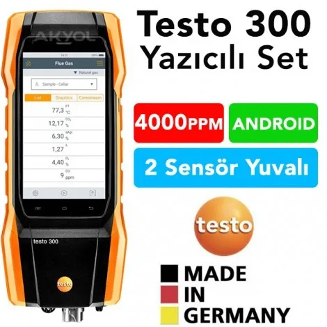 Testo 310 II Yazıcılı Baca Gazı Analiz Cihazı