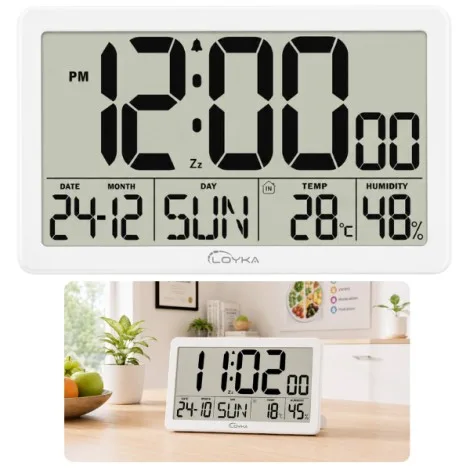 TFA 98.1082.02 "Time Block" LED Işıklı Çalar Saat