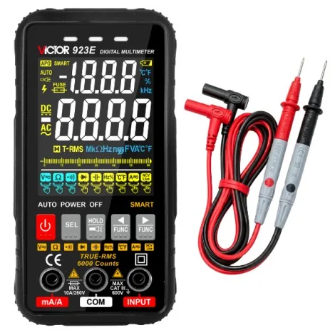 Victor 925 Büyük Ekranlı True RMS Akıllı Dijital Multimetre