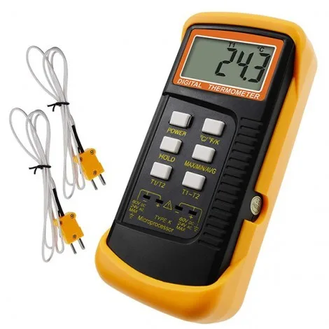 WRNM 102B K Tipi Sıcaklık Ölçer Uzun Prob 600°C