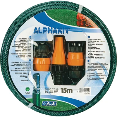 Hortum Alpha 1/2" 15m Adaptör Kitli