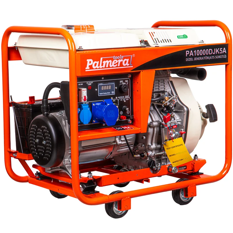 Pa10000djk5a EUR5 Jeneratör 9,3 Kva Dizel Marşlı Ats Uyumlu