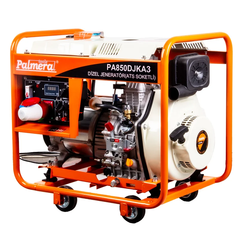 Pa850djk5a3 EUR5 Jeneratör 6,9 Kva Dizel Marşlı Ats Uyumlu Trifaze