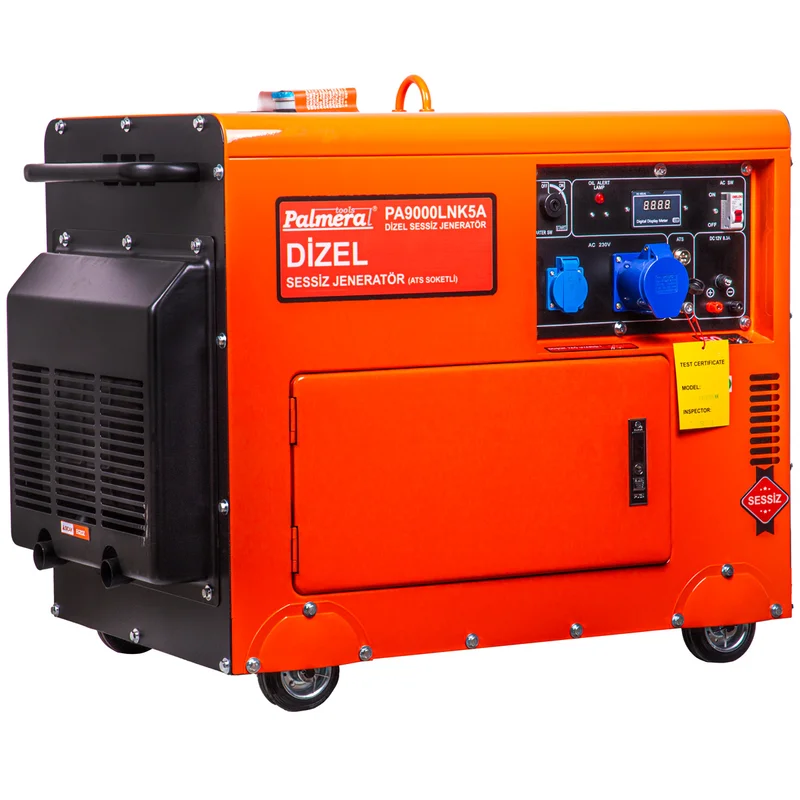 Pa9000lnk5a EUR5 Jeneratör 8,1 Kva Dizel Marşlı Ats Uyumlu