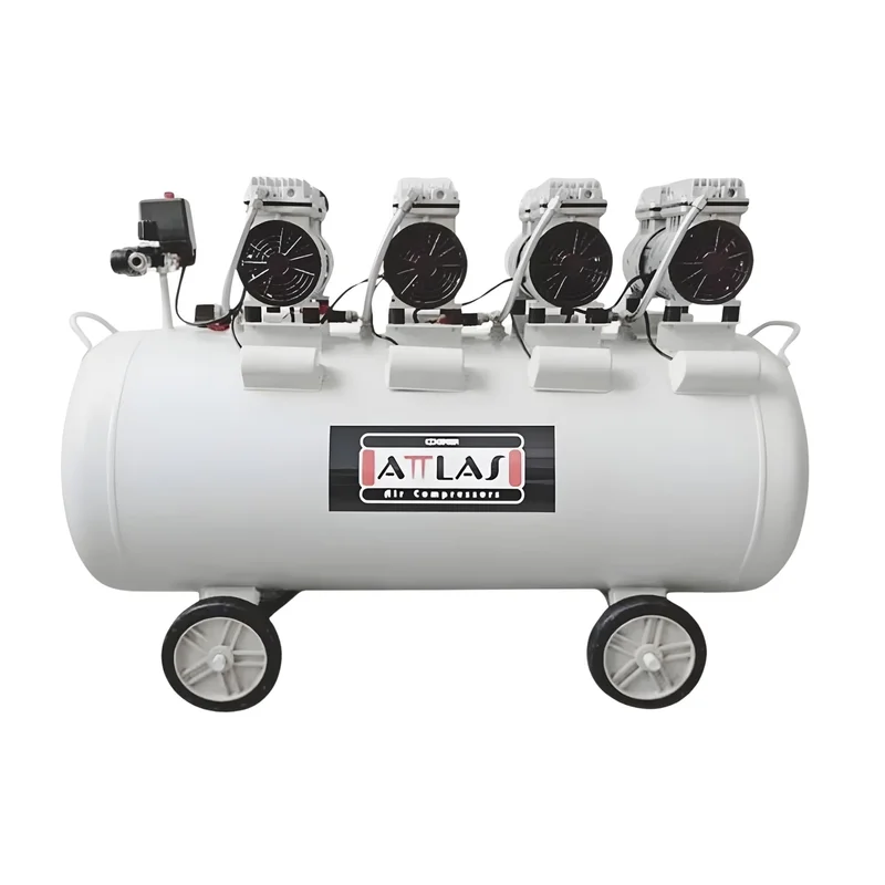 ATTLAS SC 40200 J 200 LT Sessiz Monofaze Hava Kompresörü 4 HP