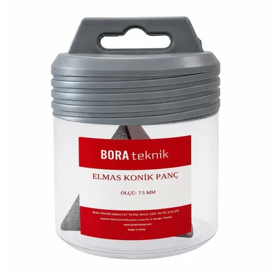 BORA TEKNİK M14 Mermer Granit Konik Delme Panç 75 mm