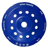 Bora Teknik Çift Sıra Elmas Çanak - Beton Taş Yüzey Silme Temizleme Diski 180 mm - Görsel 1