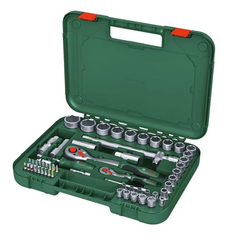 BOSCH 1/4 ve 1/2 Altı Köşe Lokma Takımı 56 Parça