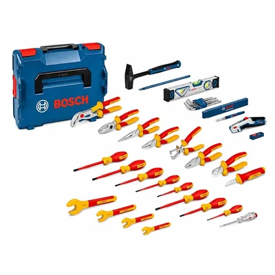 BOSCH 1600A02NG4 Dolu Takım Çantası - El Aleti Seti Profesyonel 37 Parça