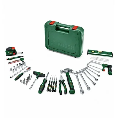 BOSCH 1600A02ZB3 Dolu Takım Çantası - El Aleti Seti Advanced 64 Parça