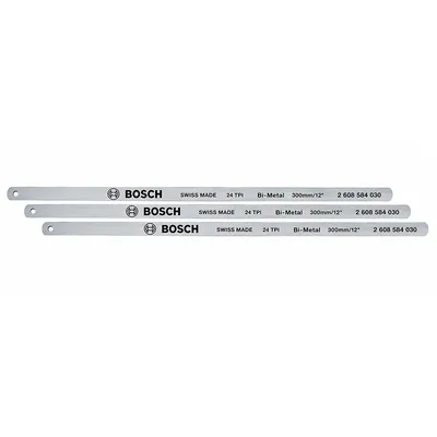 BOSCH Demir Testeresi Yedek Bıçağı 3 Adet TPI 24 150 mm