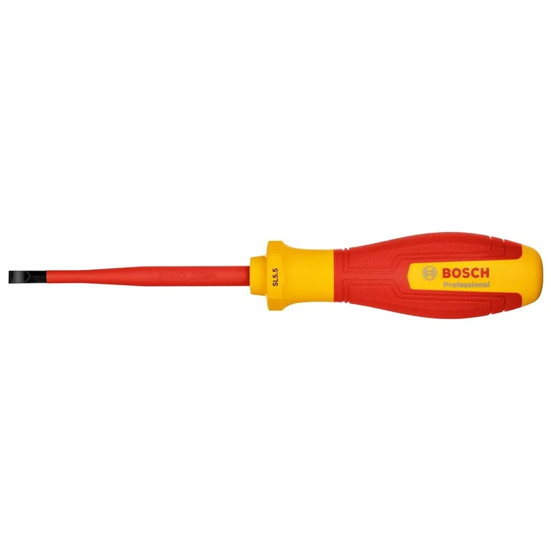 BOSCH Düz Uçlu Tornavida Izoleli PRO VDE 5.5 x 100 mm