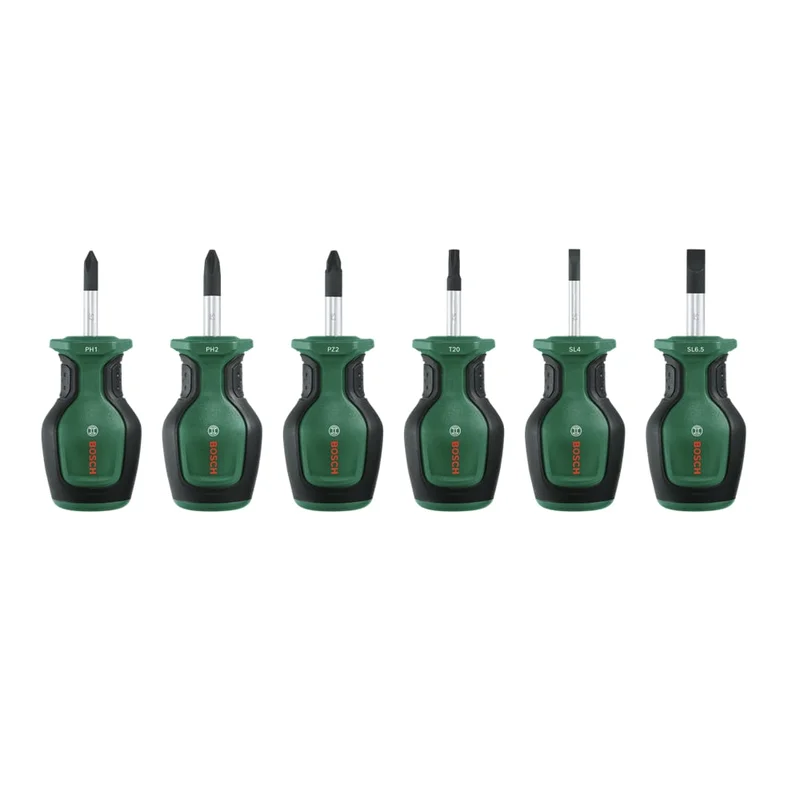 BOSCH Düz ve Yıldız Uçlu Topaç Tornavida Takımı 6 Parça