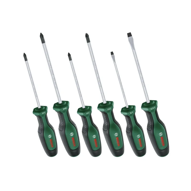 BOSCH Düz ve Yıldız Uçlu Tornavida Takımı 6 Parça