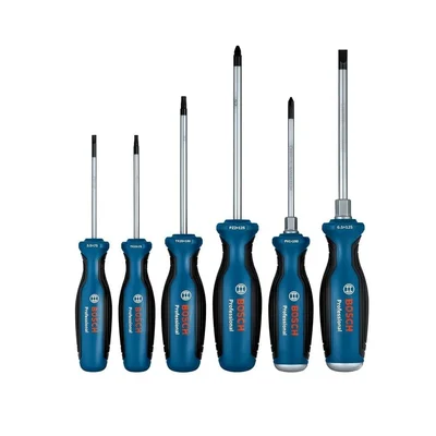 BOSCH Düz Yıldız ve Torx Uçlu Tornavida Takımı 6 Parça