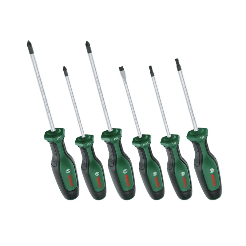 BOSCH Düz Yıldız ve Torx Uçlu Tornavida Takımı 6 Parça Premium