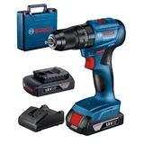 BOSCH GSB 185-LI Akülü Darbeli Vidalama Çift Akülü 18V 2 Ah - Görsel 1