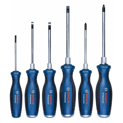 BOSCH PRO Düz ve Yıldız Uçlu Tornavida Takımı 6 Parça