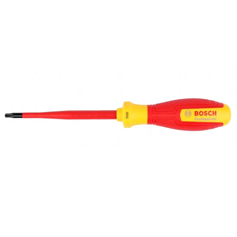 BOSCH T20 Torx Uçlu Tornavida Izoleli PRO VDE 100 mm
