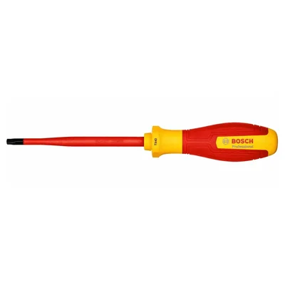 BOSCH T40 Torx Uçlu Tornavida Izoleli PRO VDE 125 mm