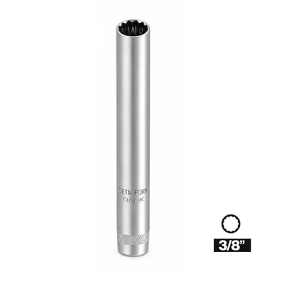 CETA FORM 3/8 On İki Köşe Buji Lokması 14 mm Uzun 25 Cm