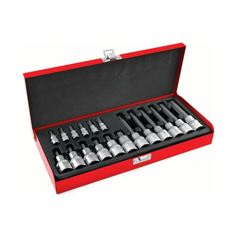 DHT 1/2 ve 1/4 Torx Uçlu Lokma Takımı 18 Parça
