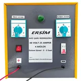 ERSIM Akü Şarj Cihazı 48 V 25 Amper 4 Akülük - Görsel 1