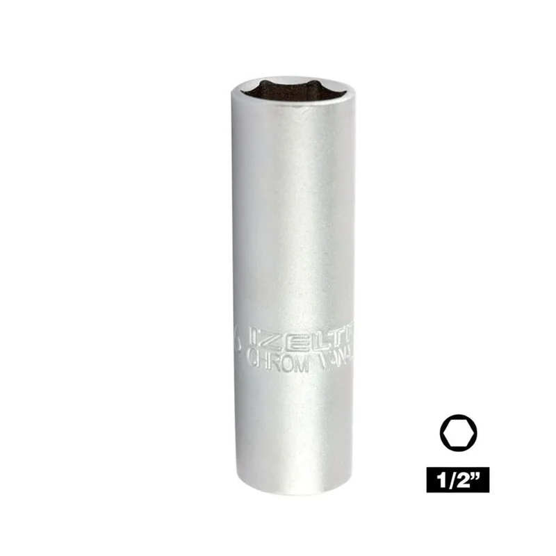 IZELTAS 1/2 Altı Köşe Buji Lokması Lastikli 21 mm