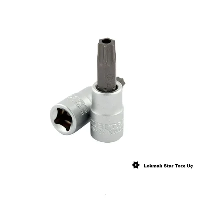 IZELTAS 1/4 T30 Lokmalı Torx Uç Delikli
