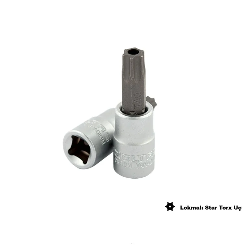 IZELTAS 1/4 T30 Lokmalı Torx Uç Delikli