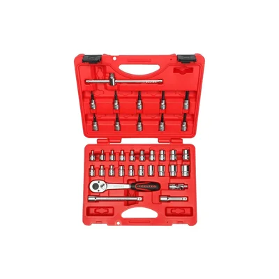 IZELTAS 3/8 Altı Köşe Lokma Takımı ve Allen Uçlu Lokma Set 35 Parça